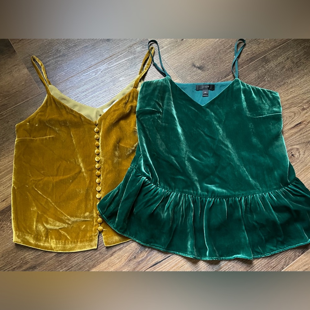 Madewell / J.Crew Velvet Cami tank tops